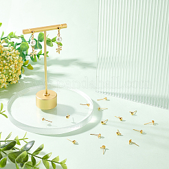400Pcs Brass Stud Earring Findings&nbsp;KK-DC0001-02