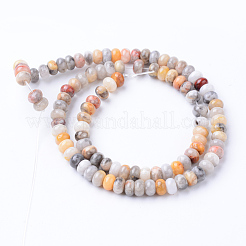 Natural Crazy Lace Agate Bead Strands&nbsp;G-R403-4x6-04