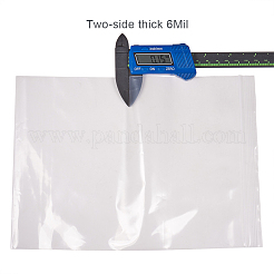 再封可能なバッグ  ジップトップバッグ  トップシールバッグ  透明  25x17cm  片側の厚さ：2.9ミル（0.075mm）  50個/セット&nbsp;OPP-BC0001-01-25x17
