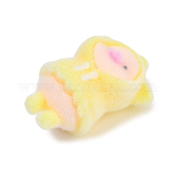 Flocky Resin Pendants&nbsp;RESI-S017-03C
