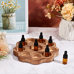 Flower Shaped Wooden Essential Oils Storage Rack&nbsp;ODIS-WH0043-167