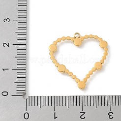 304 Stainless Steel Rhinestone Pendants&nbsp;STAS-Z122-54G-01