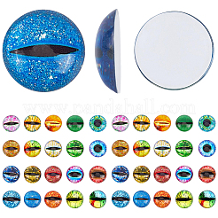 40Pcs 20 Styles Glass Cabochons&nbsp;GGLA-SP0001-05