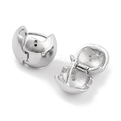 変色しにくい304ステンレススチール製フープピアス（女性用）  316ステンレススチールピン付き  ステンレス鋼色  9.5x9x11mm&nbsp;EJEW-C096-08P