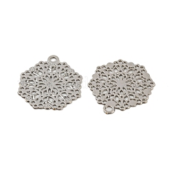 Brass Etched Metal Embellishments Charms&nbsp;KKC-D001-16P