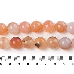 天然石赤瑪瑙ビーズ連売り  ラウンド  14mm  穴：1mm  約28個/連  15.08~15.55''（38.3~39.5センチメートル）&nbsp;G-A248-A06-06