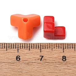 不透明なアクリルビーズ  三角形  ジュエリー作りのための  ミックスカラー  10x10x10mm  穴：2mm  約962個/500g&nbsp;SACR-T362-01A