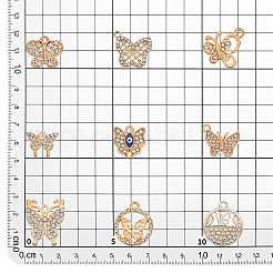 45Pcs 9 Styles Alloy Pendants&nbsp;ALRI-PH0001-30