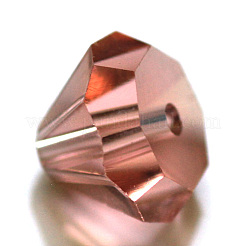 K9ガラス  模造オーストリアクリスタルビーズ  グレードAAA  多面カット  ダイヤモンド  ミックスカラー  7x5mm  穴：0.9~1mm&nbsp;SWAR-F075-8mm-M