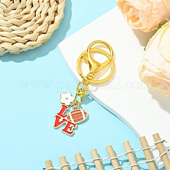 Alloy Enamel Pendants Keychain&nbsp;KEYC-FS00025-1