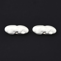 合金ビーズ  異形  マットシルバーカラー  7x18x6mm  穴：1.2mm&nbsp;FIND-B038-19MS
