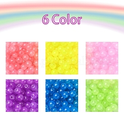 450Pcs 6 Color Imitation Jade Glass Beads Strands&nbsp;DGLA-YW0001-03