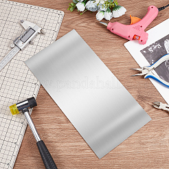 鋼板  長方形  ステンレス鋼色  30x15x0.15cm&nbsp;TOOL-WH0052-37B