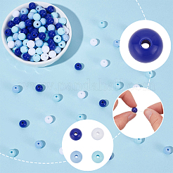 500Pcs 4 Colors Opaque Acrylic Beads&nbsp;MACR-SP0002-32