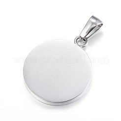 Tarnish Resistant 304 Stainless Steel Pendants&nbsp;STAS-P115-09P