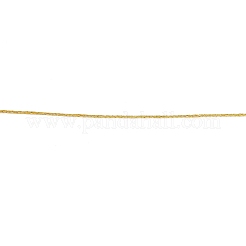 6層メタリック糸  刺繍やジュエリー作りに  ラウンド  ゴールデンロッド  0.5mm  約54.68ヤード（50m）/ロール&nbsp;OCOR-G012-01