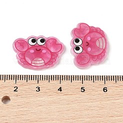 海洋動物アクリルカボション  カニ  17.5x23.5x2mm&nbsp;OACR-H115-01E