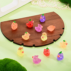 12Pcs 6 Style Fuuny Luminous Resin Vegetable Duck Diaplay Decoration&nbsp;RESI-TAD0001-03