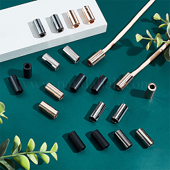 96Pcs 4 Colors Alloy End Caps&nbsp;FIND-GA0005-23
