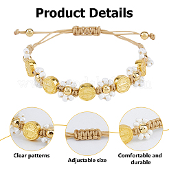 6Pcs Alloy & Glass Seed Bead Braided Bracelets&nbsp;BJEW-DC00025