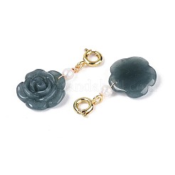 Natural Myanmar Jade & Natural Pearl Pendant Decorations&nbsp;G-T143-47A