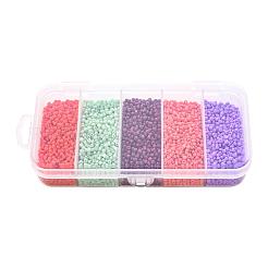 90G 5 Colors 12/0 Baking Paint Glass Seed Beads&nbsp;SEED-YW0001-14B