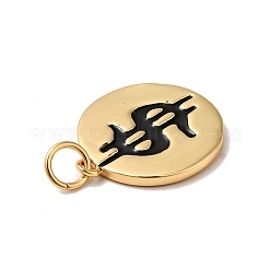 Rack Plating Brass Enamel Pendants&nbsp;KK-H431-27G