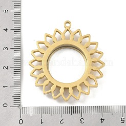 Ion Plating(IP) 304 Stainless Stee Locket Pendants&nbsp;STAS-S132-07G-01