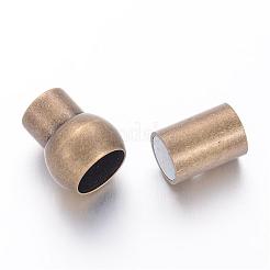 Brass Magnetic Clasps with Glue-in Ends&nbsp;KK-H303-1