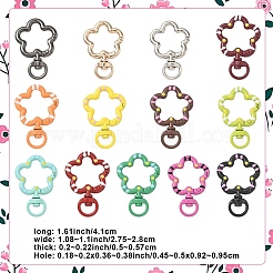 10Pcs Spray Painted Alloy Swivel Snap Clasps&nbsp;FIND-YW0009-38