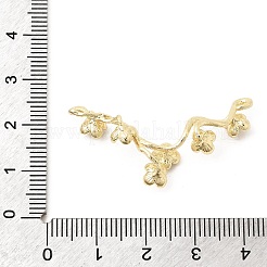 真鍮チャーム  花のチャーム  14KGP本金メッキ  38x211x8.5mm  穴：0.8~1.1mm&nbsp;KK-B179-08G