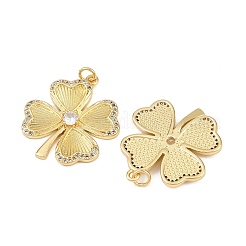 Brass Cubic Zirconia Pendants&nbsp;X-KK-L251-54G
