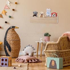 Rectangle Wooden Action Figures Display Stands&nbsp;AJEW-WH0460-089