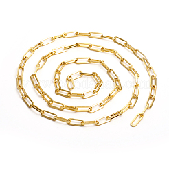 Brass Paperclip Chains&nbsp;CHC-L044-01A-G