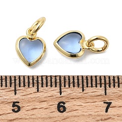 Brass Pave Cubic Zirconia Pendants&nbsp;KK-Z137-21G-07