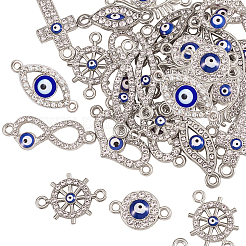 50Pcs 10 Style Alloy Links&nbsp;PALLOY-CJ0001-167