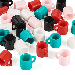 30Pcs 5 Colors Resin Miniature Food Play Doll House Accessories Charm&nbsp;AJEW-TA0003-11