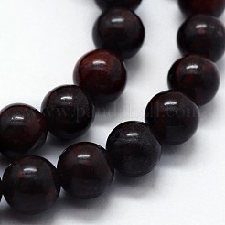 天然石ブレシエイテッドジャスパービーズ連売り  ラウンド  10mm  穴：1mm  約37個/連  14.76インチ（37.5cm）&nbsp;G-I199-31-10mm