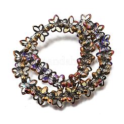 Electroplated Transparent Glass Beads Strands&nbsp;GL-CBA98F0-03D