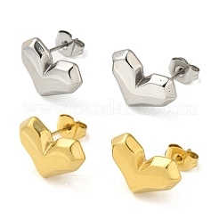 PVD Vacuum Plating 304 Stainless Steel Stud Earring&nbsp;EJEW-C099-07GP
