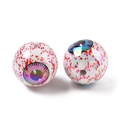Printing & UV Plating Opaque Acrylic Beads&nbsp;OACR-Z035-07
