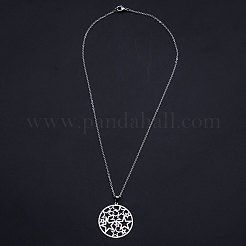 Non-Tarnish 201 Stainless Steel Pendant Necklaces&nbsp;NJEW-S105-JN607-45-1