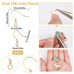 100Pcs 304 Stainless Steel French Earring Hooks&nbsp;STAS-SC0004-65