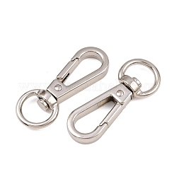 合金回転式ナスカン  ステンレス鋼色  42.5x16x6.5mm  穴：10.5x7.5mm&nbsp;STAS-B121-02P-03-1