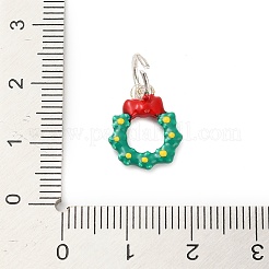 Christmas Themes Alloy Enamel Charms&nbsp;FIND-I063-01H