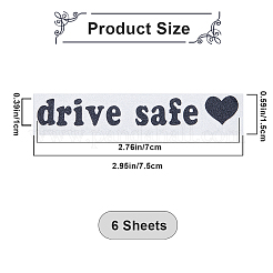 Laser PVC Drive Safe Self Adhesive Car Stickers&nbsp;STIC-WH0013-09C