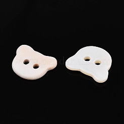 Freshwater Shell Buttons&nbsp;BUTT-T013-06