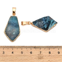 Natural Druzy Agate Pendants&nbsp;GG-K002-19