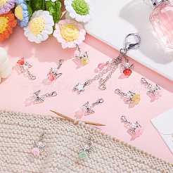 50Pcs Angel Glass Pendant Decoration&nbsp;HJEW-HY00158