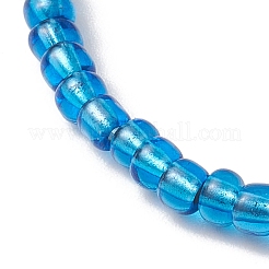 10Pcs 10 Styles Blue Color Palette Glass Seed Beaded Stretch Bracelets Sets&nbsp;BJEW-MZ00096